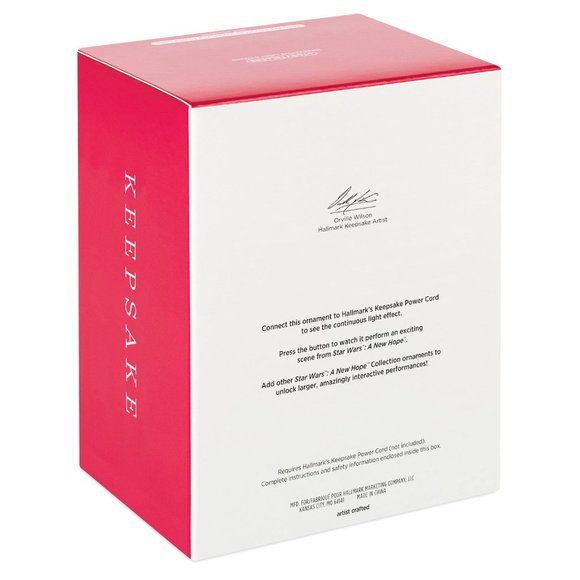 Hallmark Star Wars: A New Hope Collection Darth Vader Ornament w/ Light & Sound - Picture 2 of 5